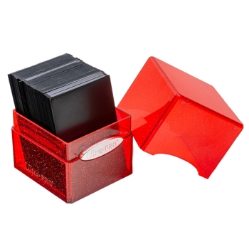 Ultra-Pro-Glitter-Satin-Cube-Rot-with-cards